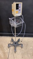 DATASCOPE ACCUTORR PLUS PATIENT MONITOR ON ROLLING STAND