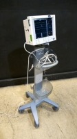 DATASCOPE PASSPORT 2 PATIENT MONITOR ON ROLLING STAND