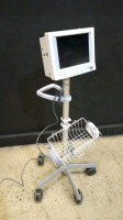 DATASCOPE PASSPORT 2 PATIENT MONITOR ON ROLLING STAND