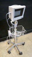 DATASCOPE PASSPORT 2 PATIENT MONITOR ON ROLLING STAND