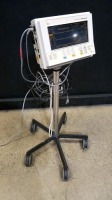 DATASCOPE PASSPORT EL PATIENT MONITOR ON ROLLING STAND