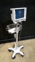 EDWARD LIFESCIENCES VIGILANCE II PATIENT MONITOR ON ROLLING STAND