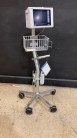 SPACELABS 90369 PATIENT MONITOR ON ROLLING STAND
