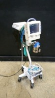 VERTERINARY ANESTHESIA MACHINE WITH NIHON KOHDEN BSM-2301A, OHMEDA ISOTEC 3 VAPORIZER, ENGLER A.D.S 1000