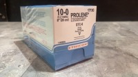 ETHICON PROLENE REF 1713G EXP 02-29-2024 (POLYPROPYLENE) SUTURE BLUE MONOFILAMENT STC-6 10-0 (0.2 METRIC) 8 (20 CM)"