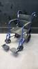 MEDLINE EXCEL BASIC ALUMINUM TRANSPORT WHEELCHAIR