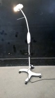 PHILIPS BURTON SUPER BRIGHT SPOT EXAM LIGHT ON ROLLING STAND