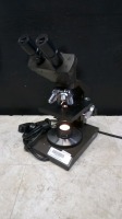 SWIFT LAB MICROSCOPE WITH 2 EYEPIECES (W10X-15.5MM) AND 4 OBJECTIVES (4, 10, 40, 100)