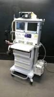 DATEX-OHMEDA ADU CARESTATION ANESTHESIA MACHINE (VER. M1004742-8.0) WITH MODULE RACK (M-CAIOV, M-NESTPR, M-REC) AND ALADIN ISOFLURANE VAPORIZER