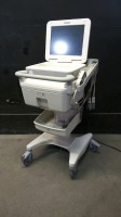 PHILIPS PAGEWRITER TC70 ECG/EKG MACHINE WITH ACQUISITION MODULE (453564150741) ON ROLLING CART