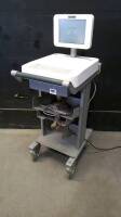 QUINTON ECLIPSE PREMIER ECG/EKG MACHINE WITH PATIENT CABLES ON ROLLING CART