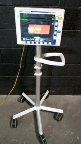 MDE ESCORT PRISM PATIENT MONITOR ON ROLLING STAND