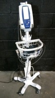 WELCH ALLYN SPOT VITAL SIGNS MONITOR ON ROLLING STAND