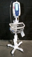 WELCH ALLYN PATIENT MONITOR ON ROLLING STAND