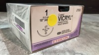 ETHICON COATED VICRYL SUTURE VIOLET BRAIDED 1 (REF J753D) EXP 12-31-2024