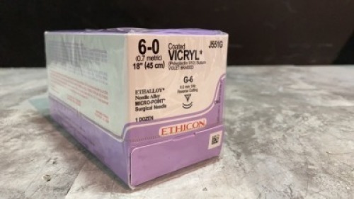 ETHICON, LLC VIOLET BRAIDED POLYGLACTIN 910, SYNTHETIC ABSORBABLE SUTURE EXP DATE: 06/30/2022 LOT #: LH6914 REF #: J551G QUANTITY: 1 PACKAGE TYPE: EACH QTY IN PACKAGE: 1