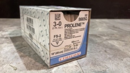 ETHICON PROLENE POLYPROPYLENE 3-0 (REF 8665G) EXP 09-30-2023