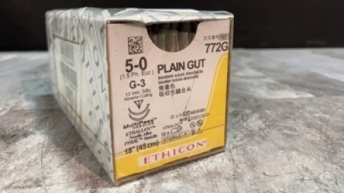 ETHICON, LLC ABSORBABLE SURGICAL SUTURE EXP DATE: 03/31/2023 LOT #: MD6989 REF #: 772G QUANTITY: 1 PACKAGE TYPE: EACH QTY IN PACKAGE: 1