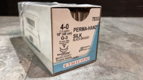 ETHICON PERMA-HAND SILK 4-0 (REF 783G) EXP 12-31-2024