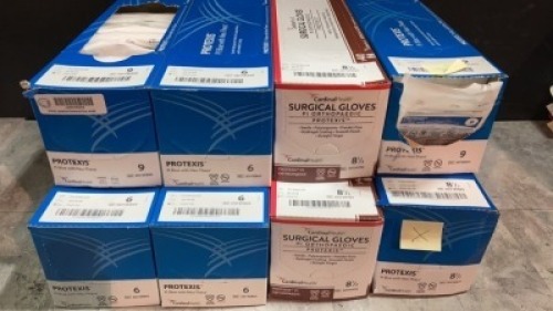 LOT OF CARDINAL HEALTH SURGICAL GLOVES INDATE