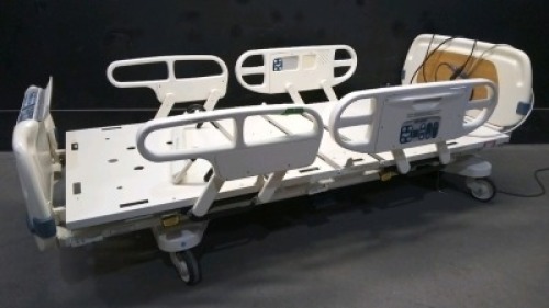 STRYKER SECURE 3002 HOSPITAL BED WITH HEAD AND FOOT BOARDS (BED EXIT, SCALE)