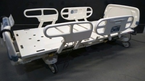 STRYKER SECURE 3002 HOSPITAL BED WITH HEAD AND FOOT BOARDS (BED EXIT, SCALE)