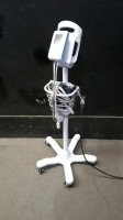 WELCH ALLYN PROBP 3400 SERIES BP MONITOR ON ROLLING STAND