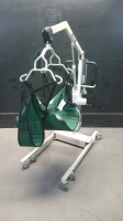 HOYER HPL-600 PATIENT LIFT WITH HAND CONTROL AND SLING