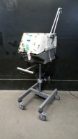 RESPIRONICS V1000 ESPRIT VENTILATOR ON ROLLING STAND (SN VS3008671)(PARTS UNIT)