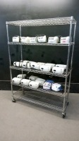 LOT OF COMPRESSOR/NEBULIZERS (MOSTLY SALTER AIRE)(NO CART)