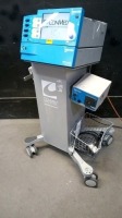 CONMED BEAMER MATE ESU WITH FOOTSWITCH, BEAMER PLUS ARGON MODULE, BEAMER PUMP, ON ROLLING STAND