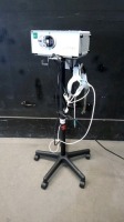 LUXTEC LX300 LIGHT SOURCE WITH HEAD LAMP ON ROLLING STAND