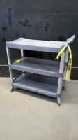 RUBBERMAID ROLLING CART