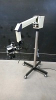 KRYMED SYSTEM 3001 COLPOSCOPE ON ROLLING STAND