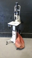 TOPCON LS-3E SLIT LAMP ON IT-1 INSTRUMENT TABLE