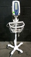 WELCH ALLYN SPOT VITAL SIGNS MONITOR ON ROLLING STAND