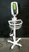 WELCH ALLYN SPOT VITAL SIGNS MONITOR ON ROLLING STAND