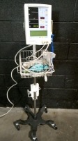 DATASCOPE ACCUTORR PLUS PATIENT MONITOR ON ROLLING STAND