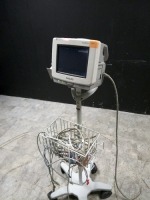 PHILIPS INTELLIVUE MP5 PATIENT MONITOR ON ROLLING STAND