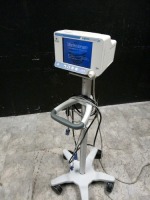 ORIDION MEDICAL MICROSTEAM CANPOSTREAM 20 PATIENT MONITOR ON ROLLING STAND