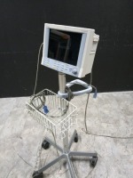 DATASCOPE PASSPORT 2 PATIENT MONITOR ON ROLLING STAND