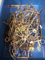 LOT OF CLAMPS, FORCEPS, SCISSORS