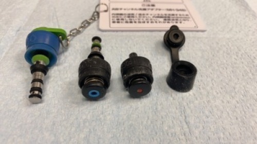 OLYMPUS MH-438 AND MH-443 VALVE SET WITH MH-948 CHANNEL CLEANING ADAPTER