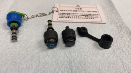 OLYMPUS MH-438 AND MH-443 VALVE SET WITH MH-948 CHANNEL CLEANING ADAPTER