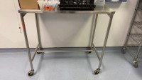 PEDIGO 36"X 18" STAINLESS ROLLING H-FRAME TABLE