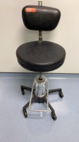 RELIANCE HYDRAULIC SURGEONS STOOL WITH BACKREST