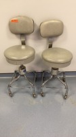 LOT OF 2 PEDIGO EXAM STOOLS