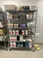 6 SHELF WIRE CART (NO CONTENTS)