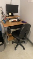 WORKSTATION WITH 2 CHAIRS (NO CONTENTS)