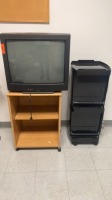 26" TELEVISION WITH 2 CARTS